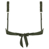 Top de bikini bandeau Crete, Verde