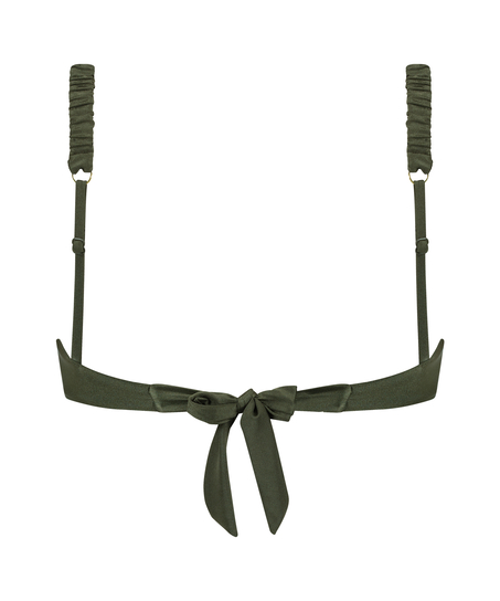 Top de bikini bandeau Crete, Verde