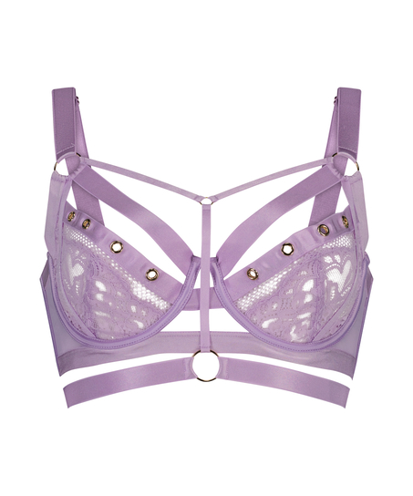 Sujetador longline de aros no preformado Sadie, Morado