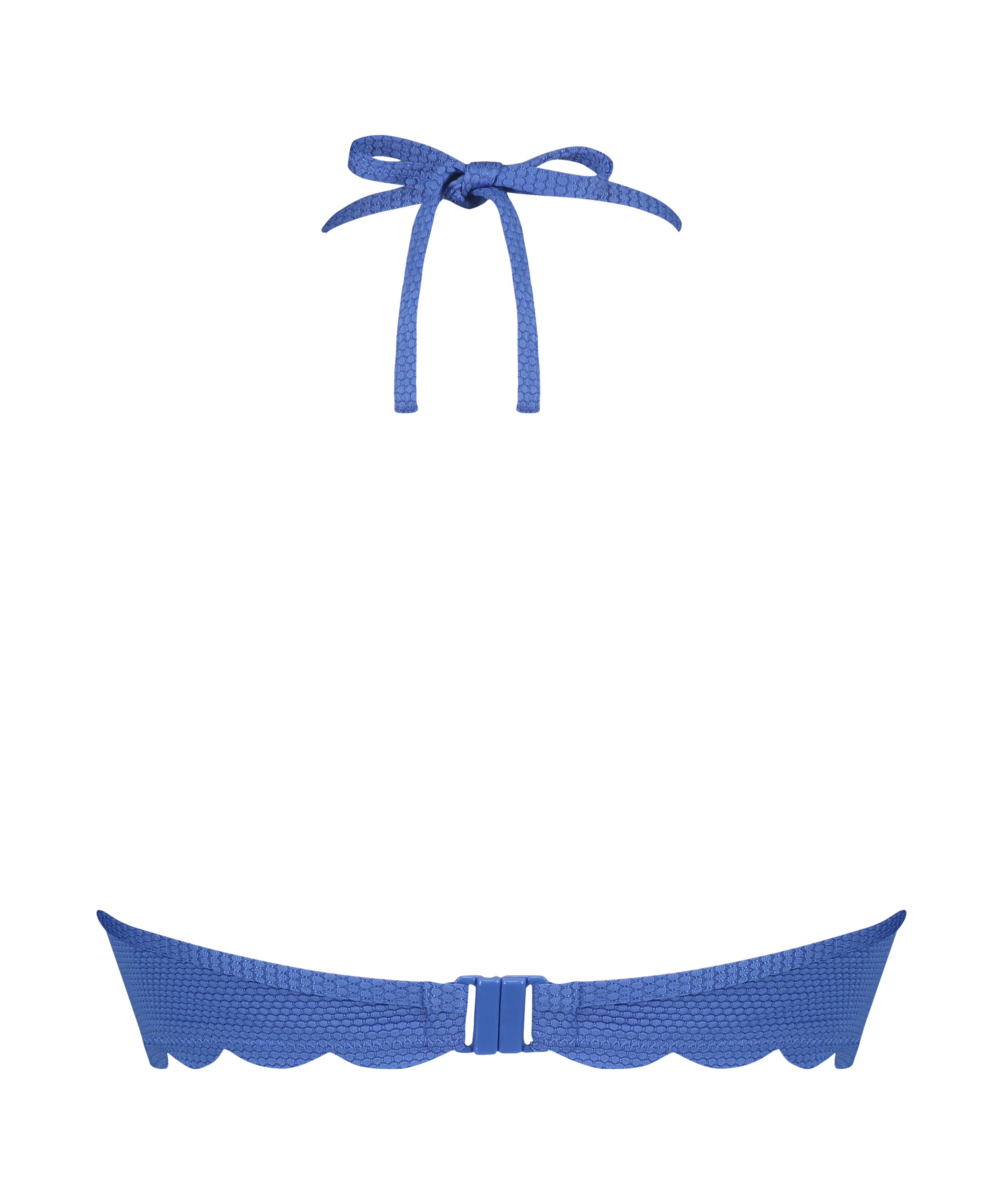 Top de bikini con aros preformado Scallop, Azul, main