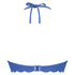 Top de bikini con aros preformado Scallop, Azul