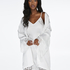 Kimono Lace Satin, Blanco