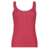 Singlet top cami rib lace, Rojo