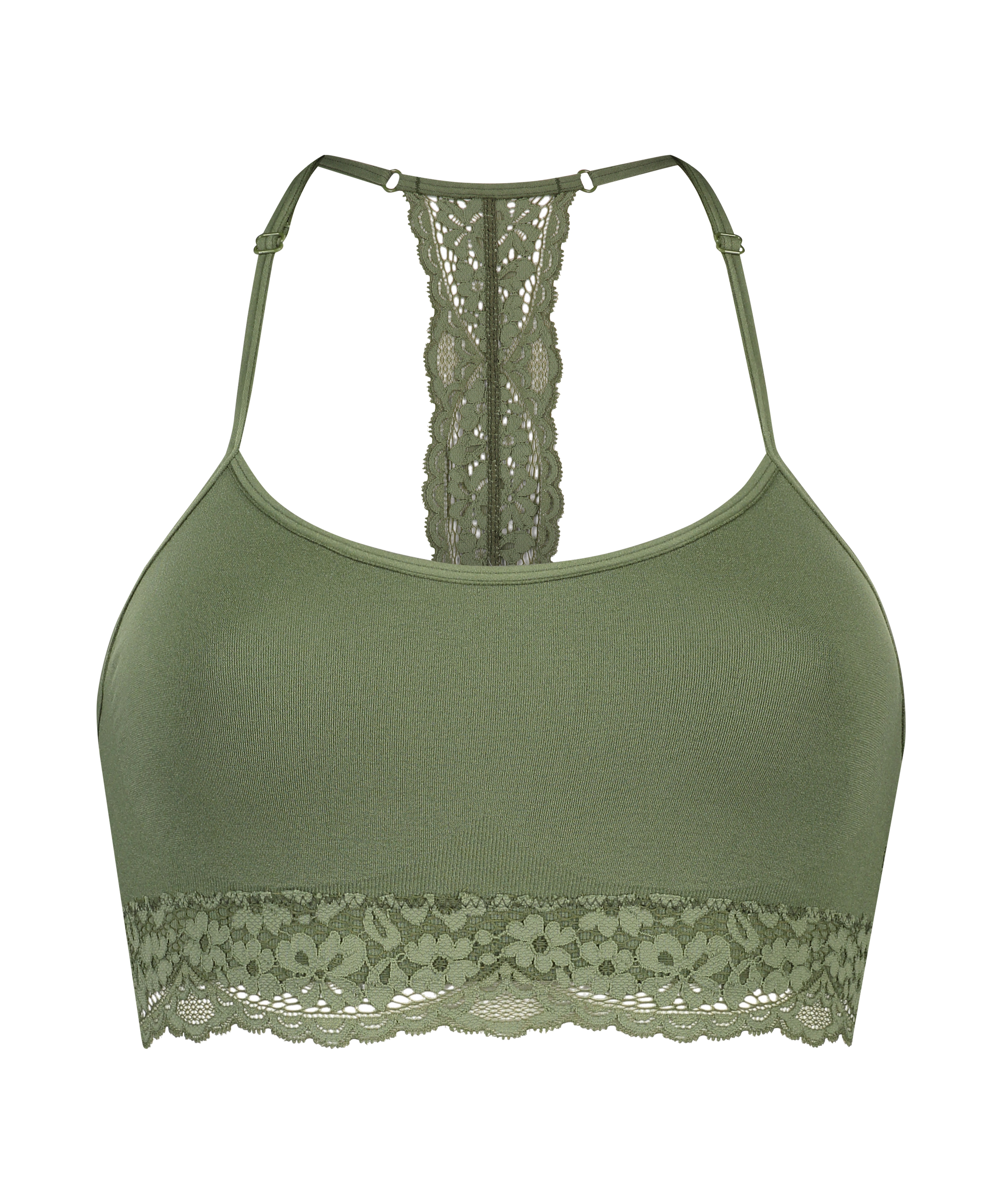 Bralette sin costuras Marine, Verde, main