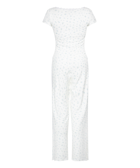 Conjunto de pijama Rib, Azul