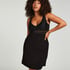 Vestido lencero Nora Lace, Negro