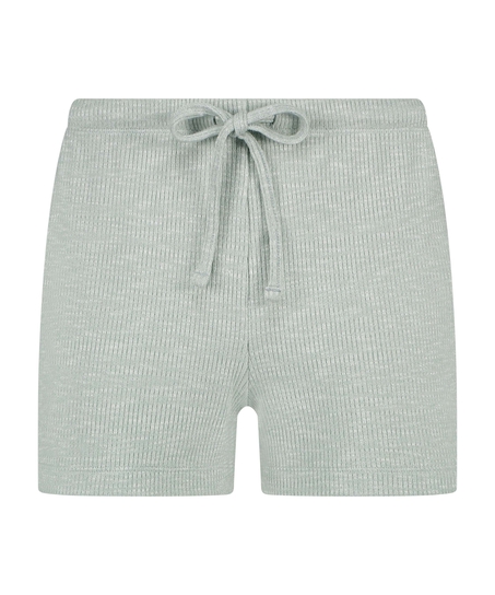 Shorts de canalé, Verde