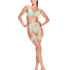 Medias 15 Denier Fancy Lace Top, Verde