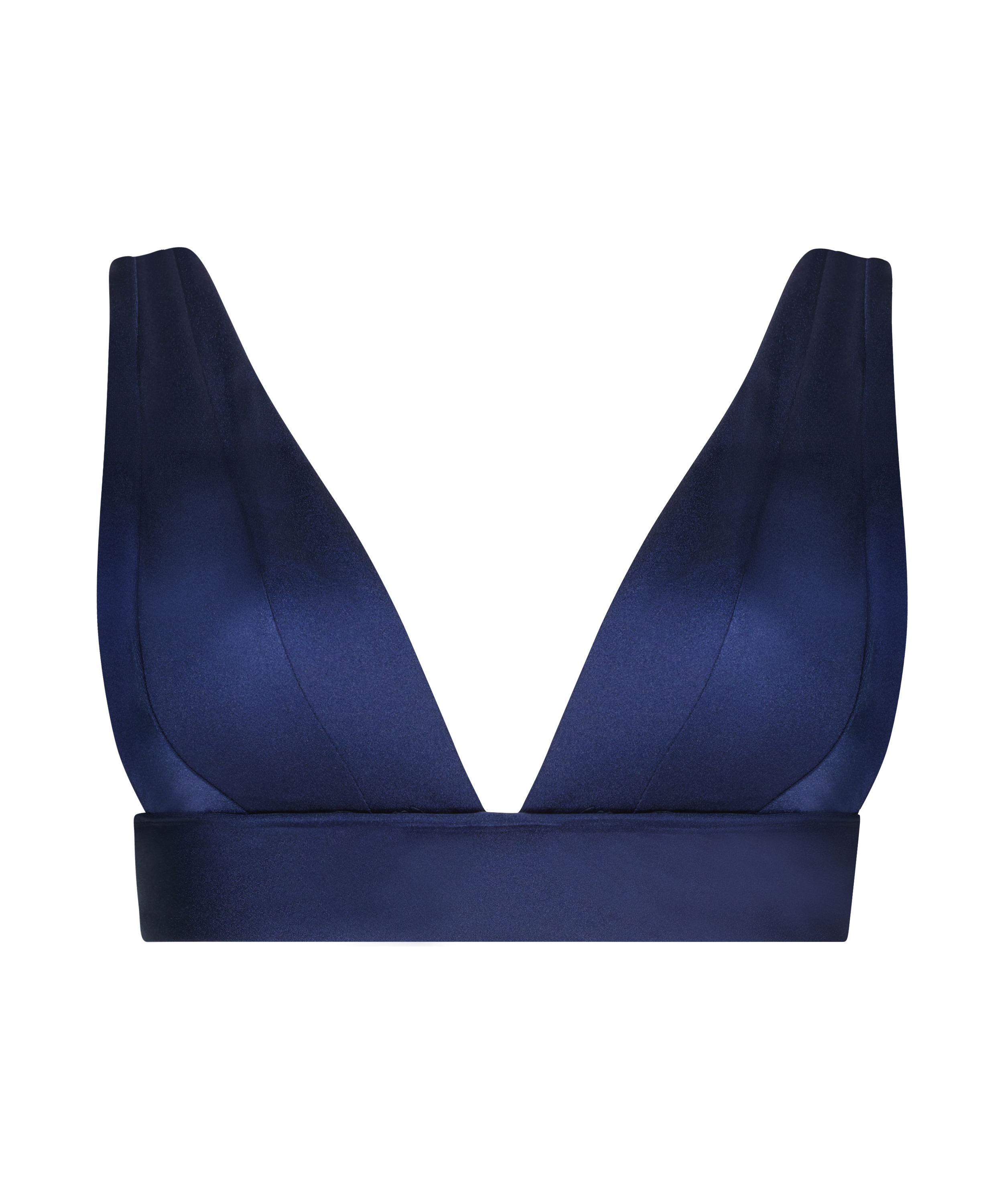 Top de bikini triangular Luxe, Azul, main