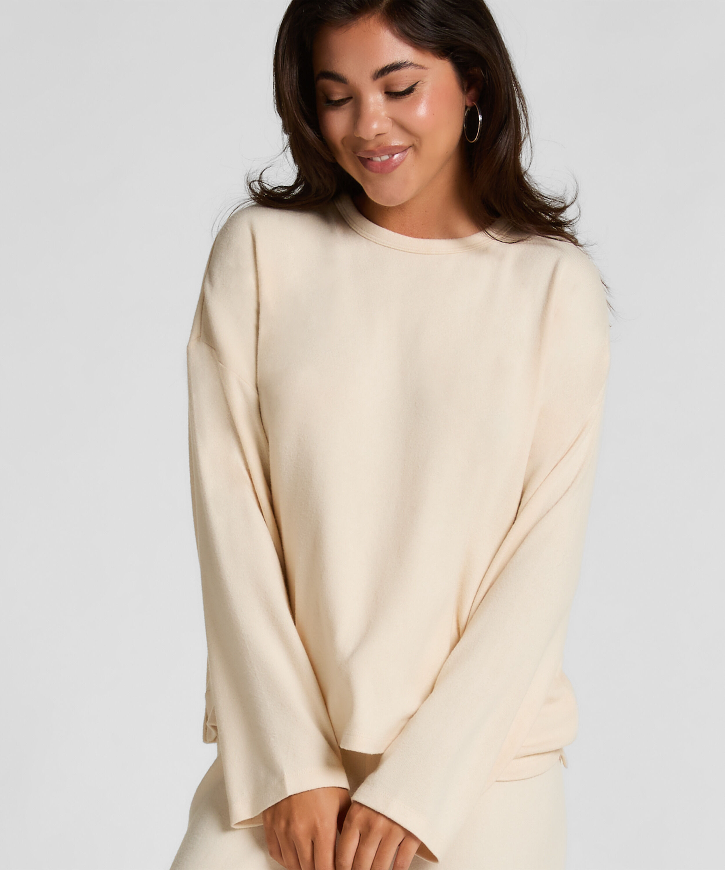 Top de pijama Jersey, Blanco