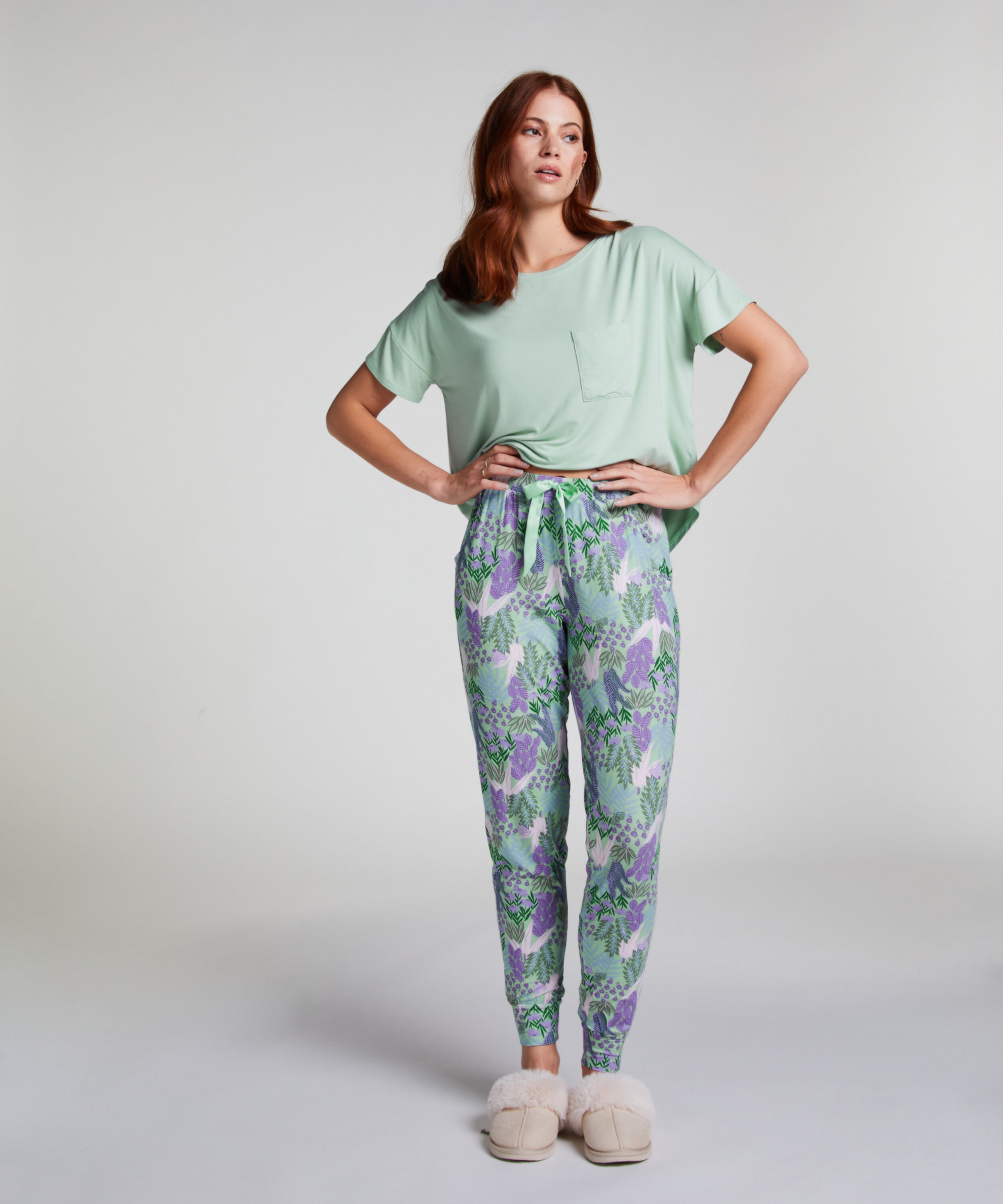 Pantalón de pijama Jersey, Verde