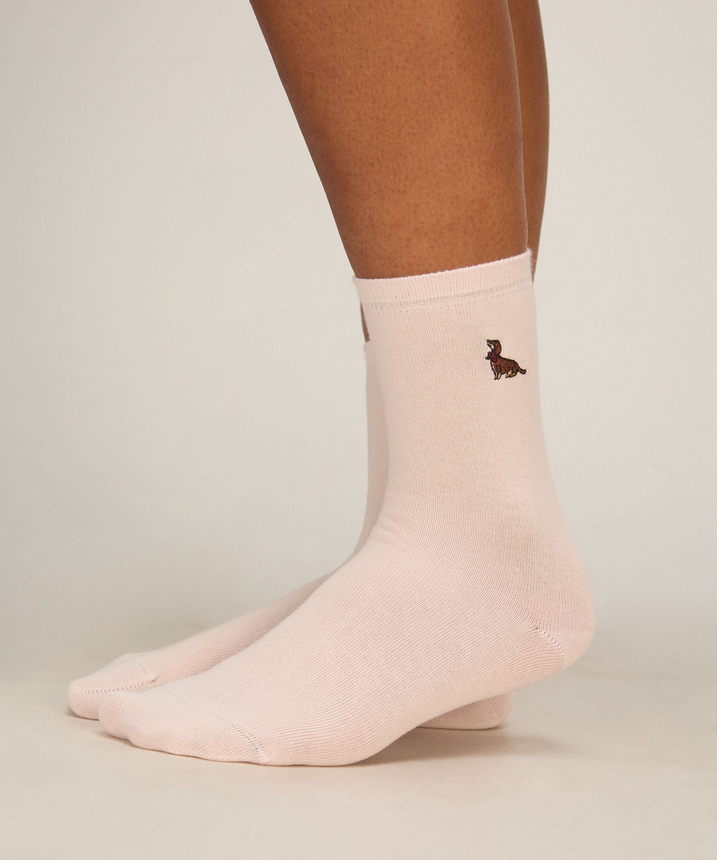 Calcetines 3 Pair Cotton, Rosa