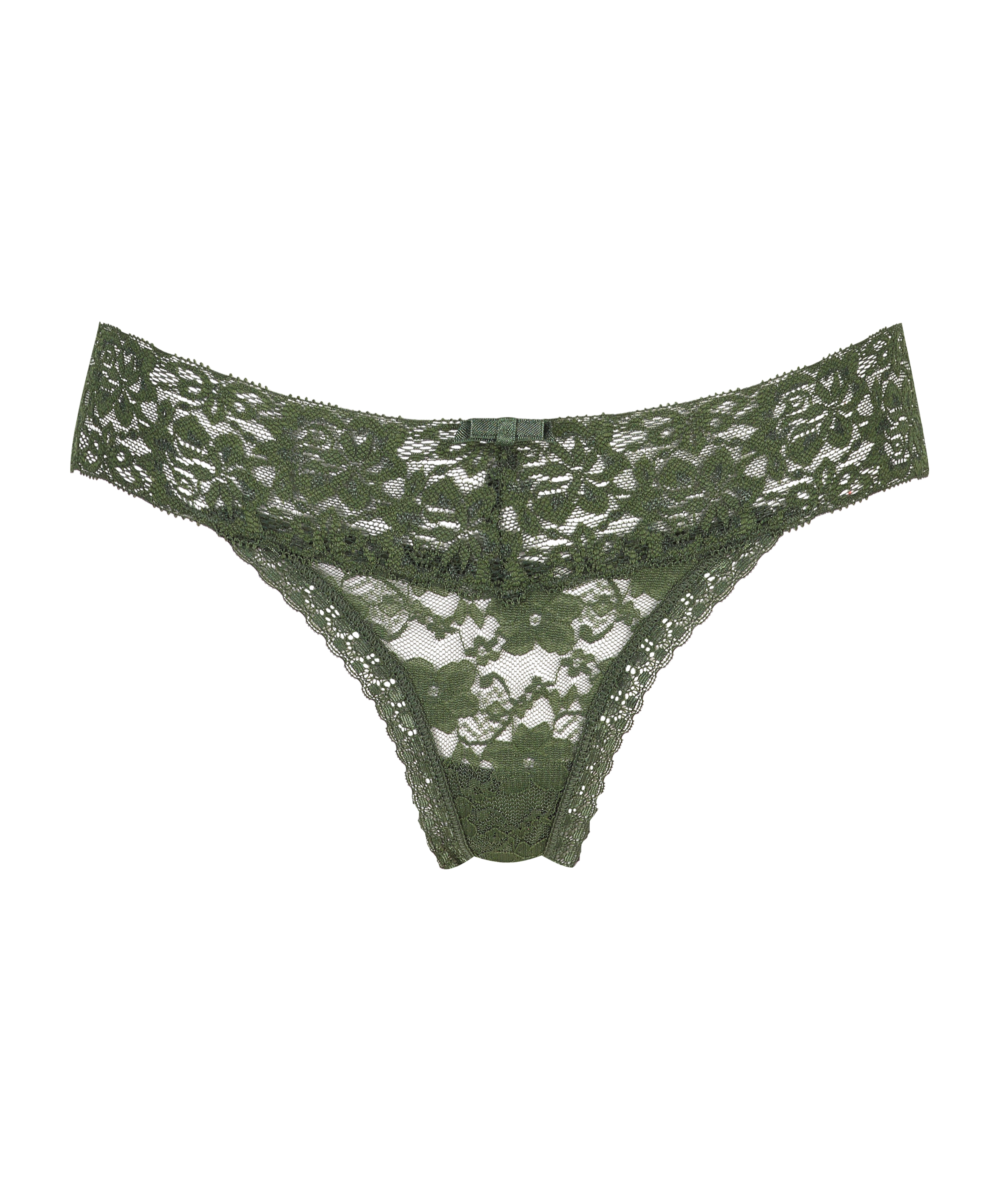 Tanga de corte ultra bajo en forma de V, Verde, main