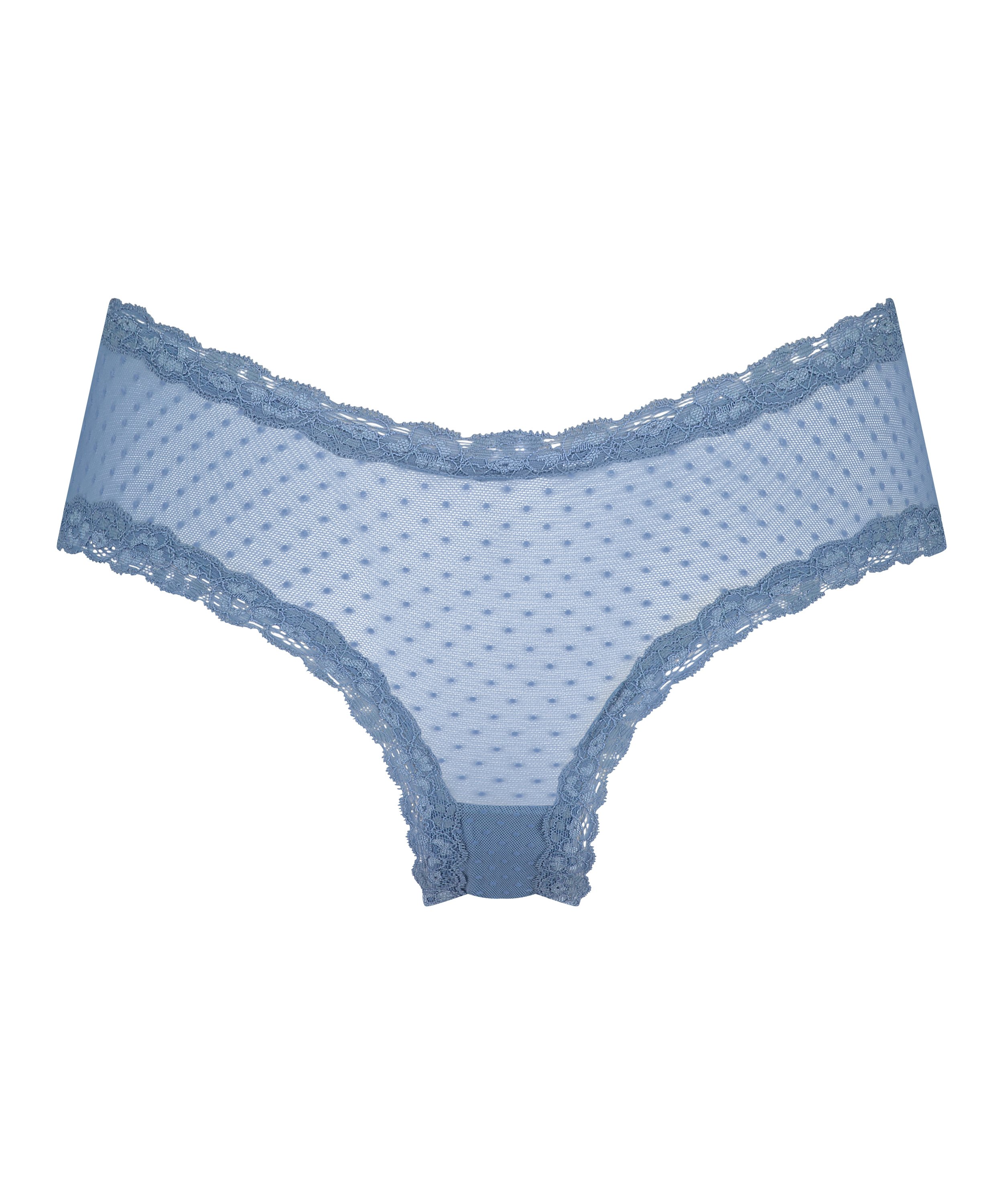 Brasile&ntilde;a en forma de V burn-out mesh, Azul, main