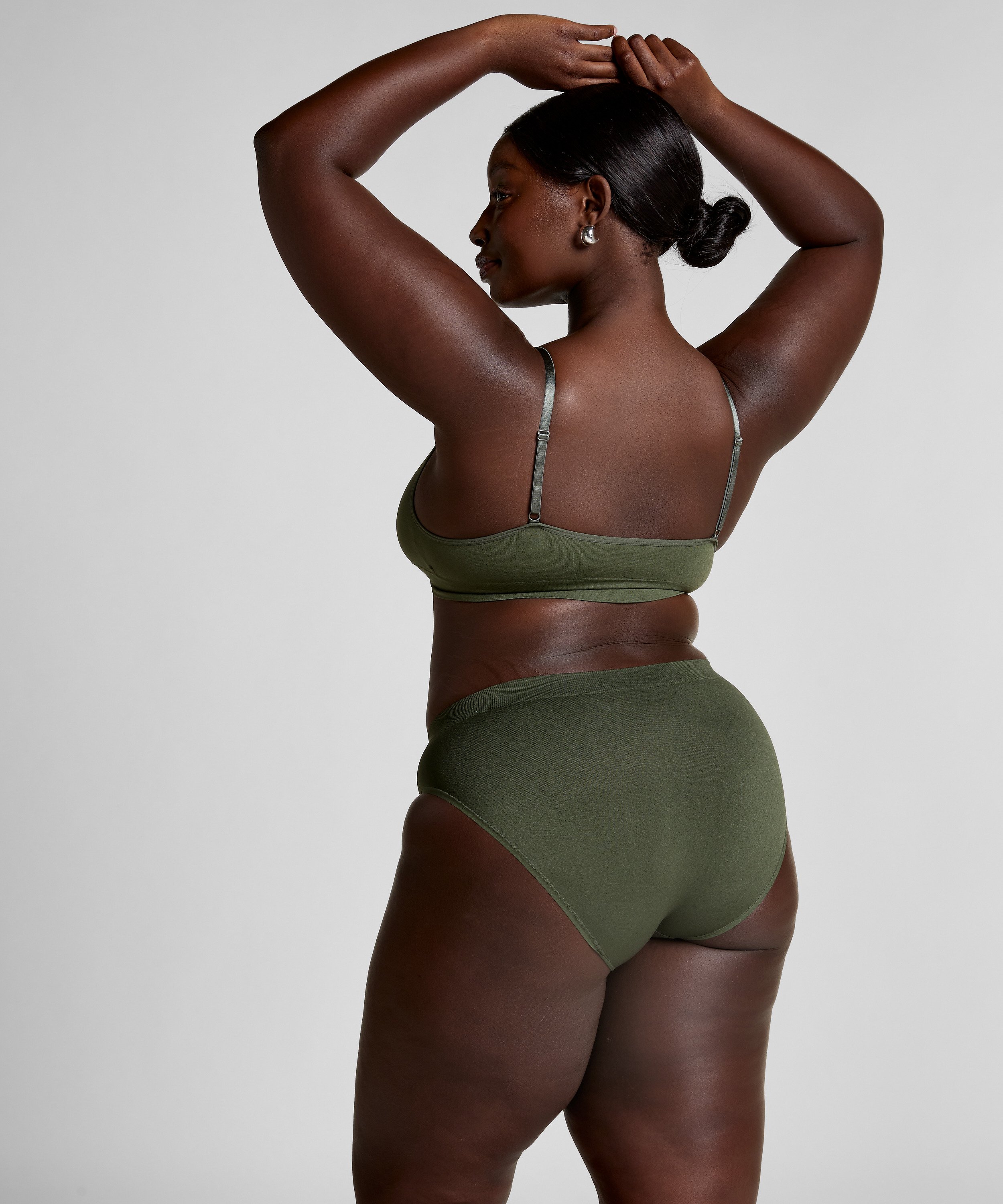 Bralette triangular Dide, Verde, main