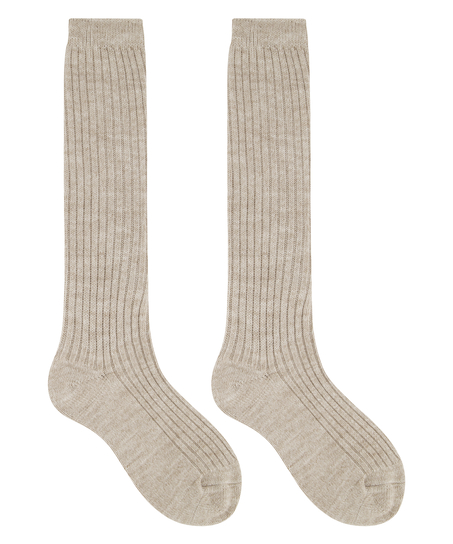 1 par de calcetines de punto, Beige