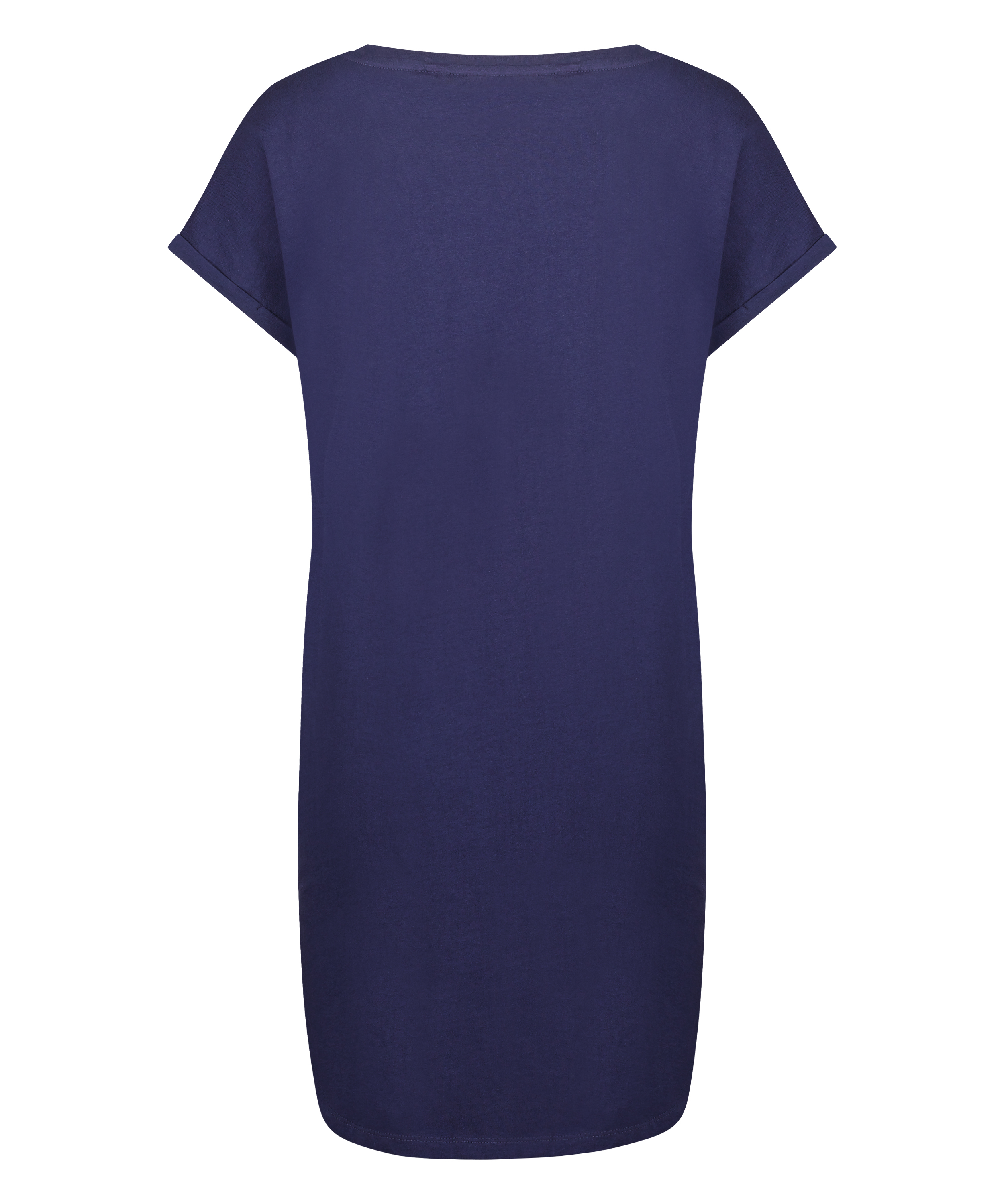 Camis&oacute;n de escote redondo, Azul, main