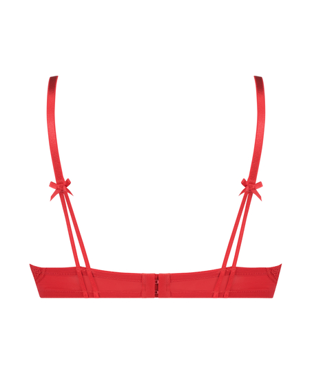 Sujetador con aros push-up Oceana, Rojo