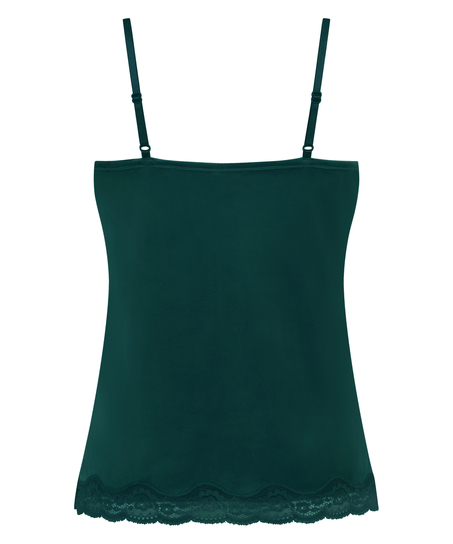 Camiseta top Velours Lace, Verde