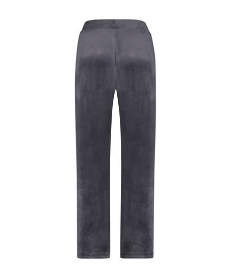 Pantal&oacute;n de pijama de terciopelo, Gris