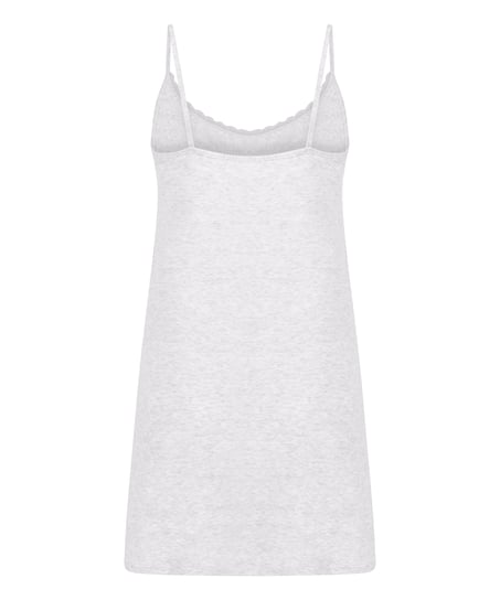 Vestido combinaci&oacute;n de punto, Gris