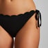 Braguita de bikini Scallop, Negro