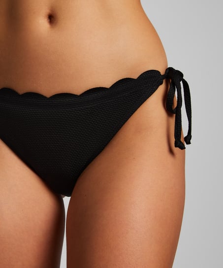 Braguita de bikini Scallop, Negro