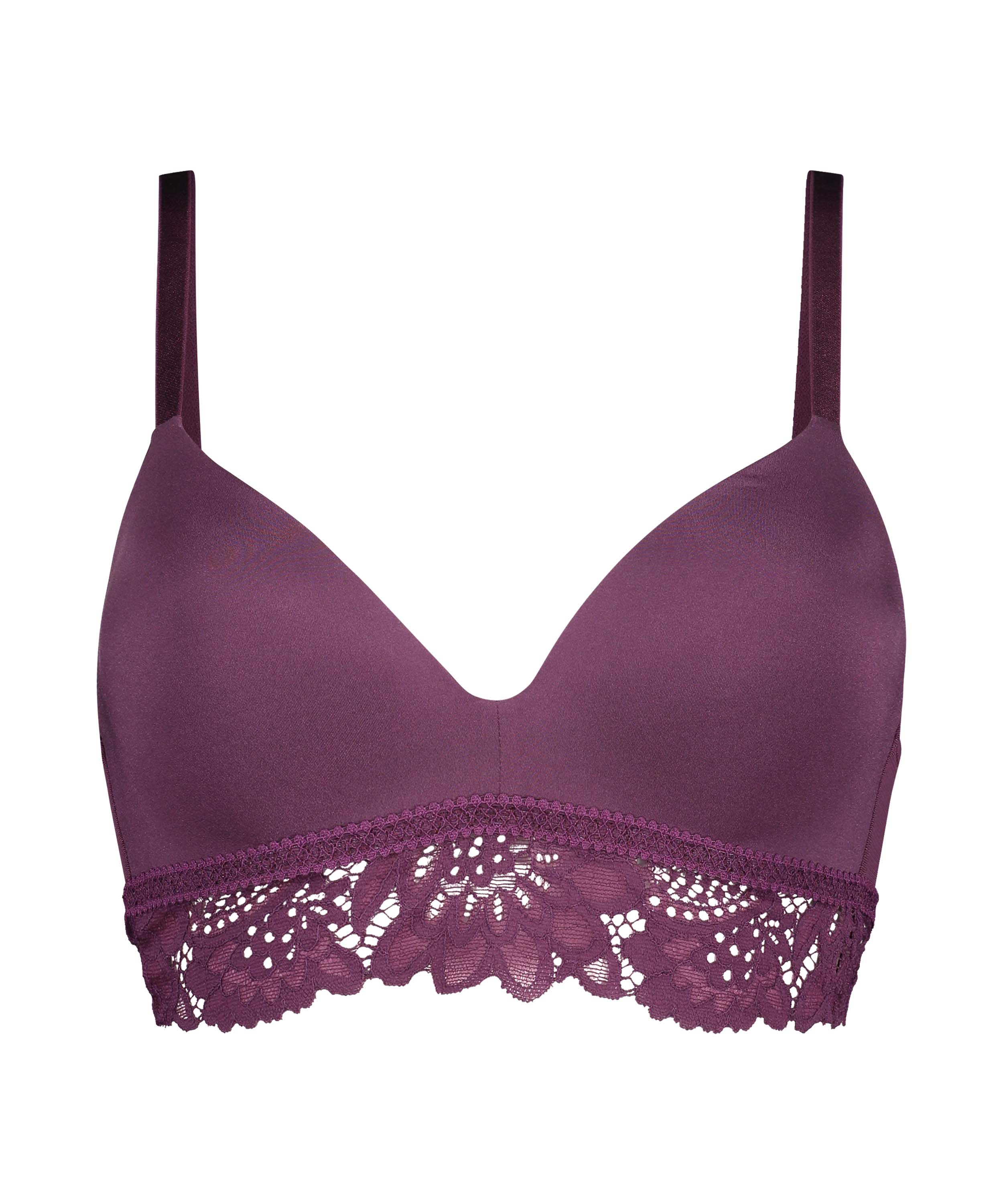 Sujetador push-up preformado sin aros Evey, Morado, main