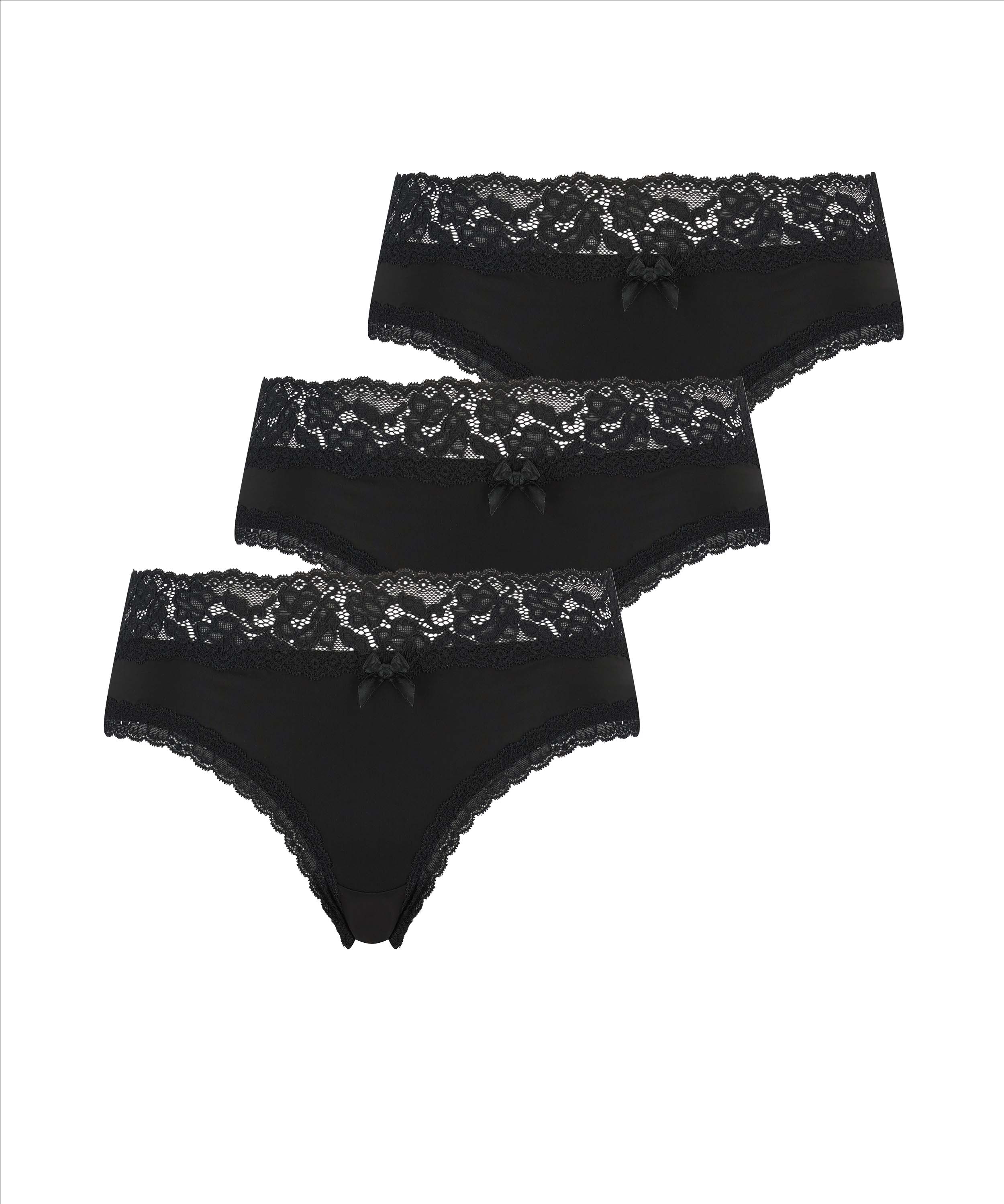 3-pack Braguita brasileña Dakota, Negro, main