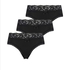 3-pack Braguita brasileña Dakota, Negro
