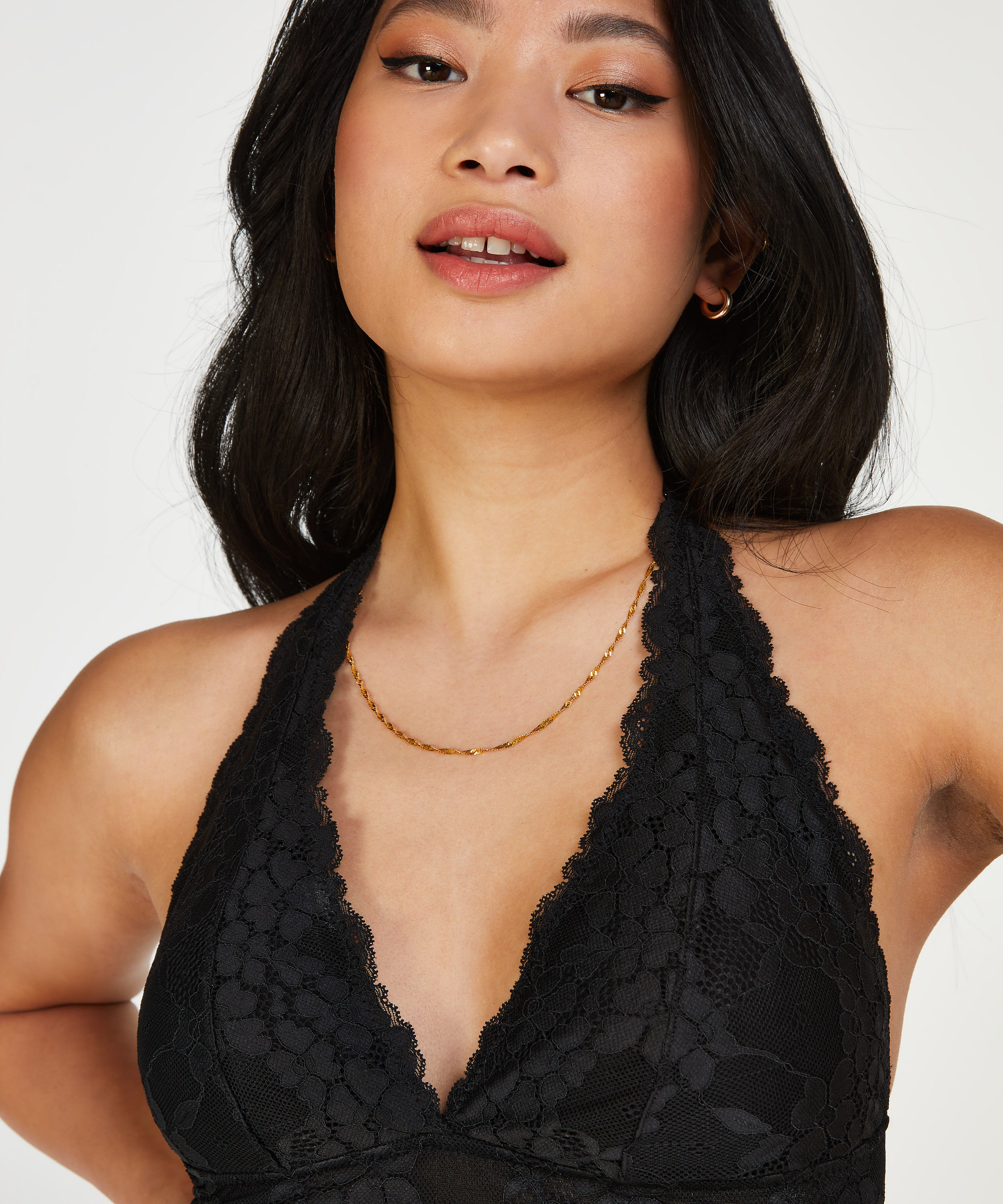 Bralette halter preformado Rosalyn, Negro, main