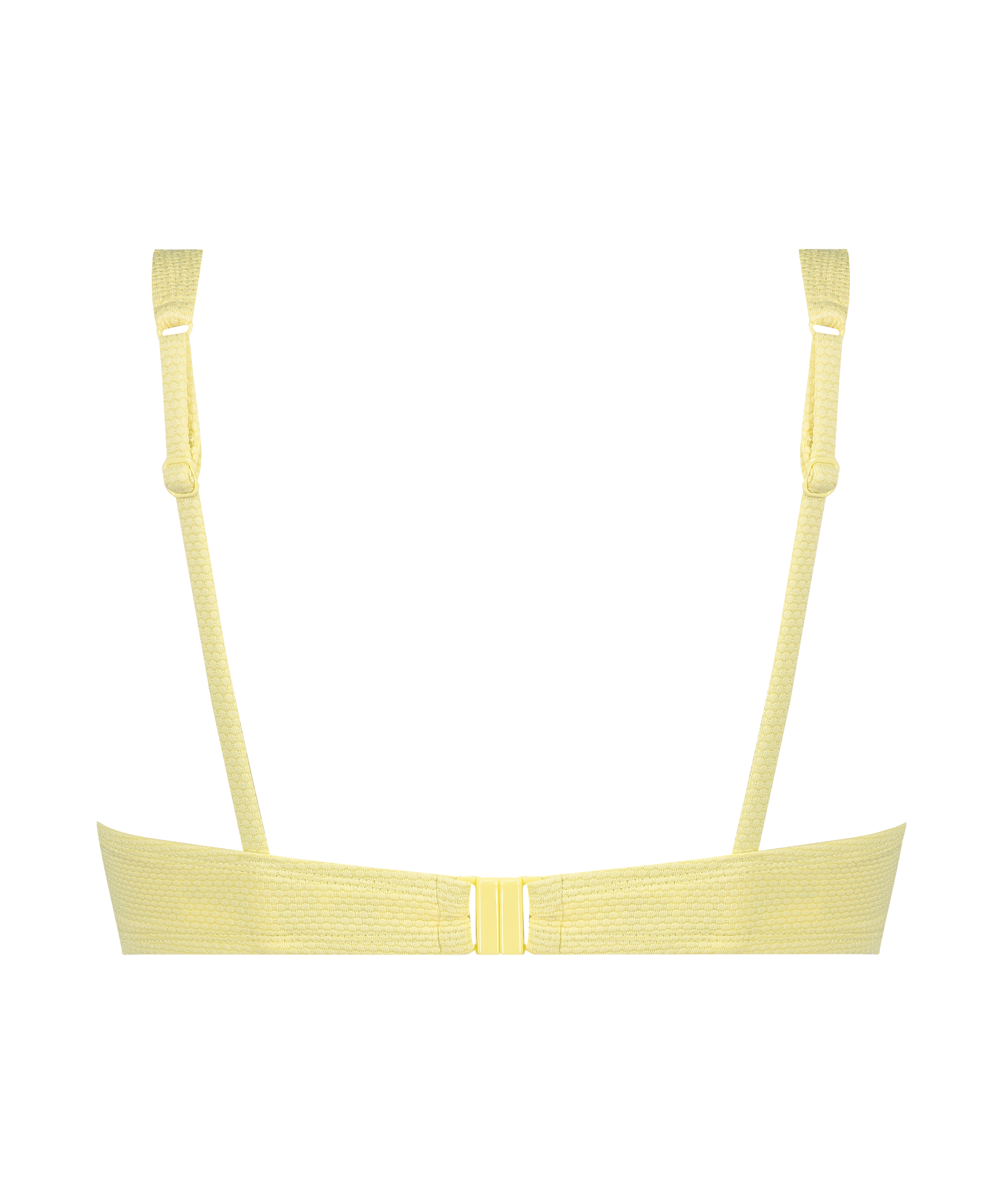 Top de bikini de aros no preformado Scallop, Amarillo, main