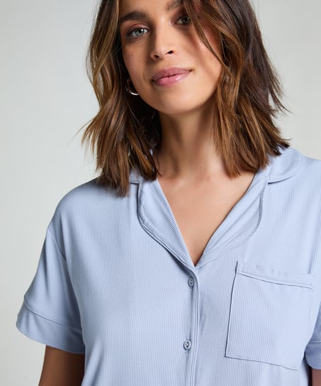 Chaqueta de manga corta de jersey Essential, Azul