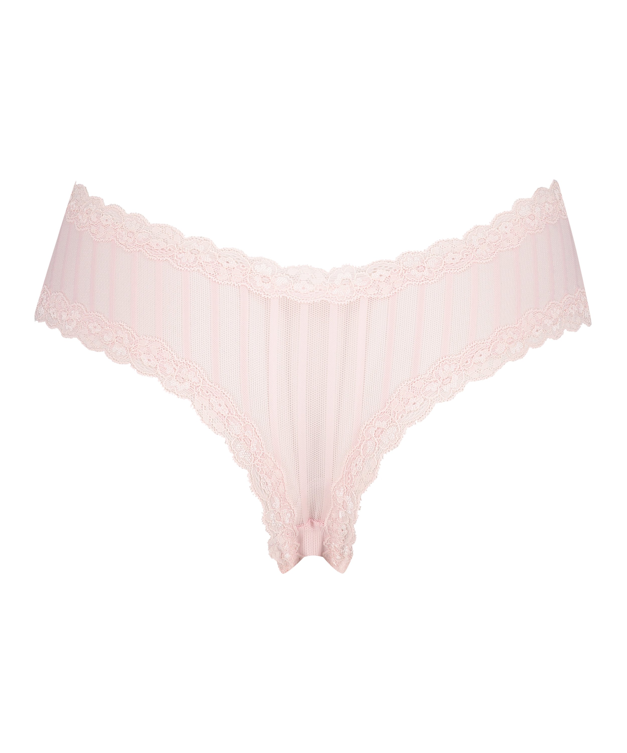 Brasileña en forma de V burn-out mesh, Rosa, main