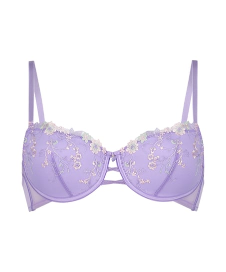 Sujetador con aros y relleno Lillia, Morado
