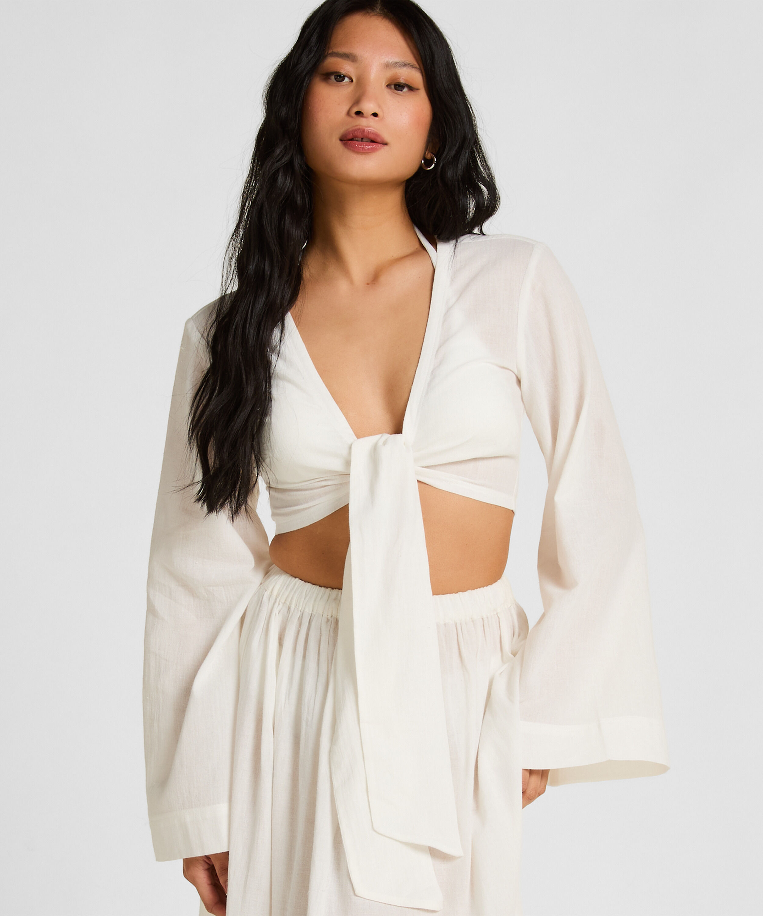 Top de playa Glam, Blanco