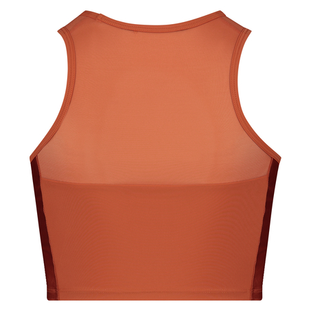 Camiseta sin mangas deportiva HKMX Shine On, Marrón