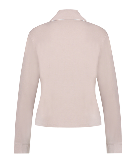 Chaqueta de manga larga de jersey Essentil, Beige