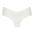 Brasileña en forma de V burn-out mesh, Blanco