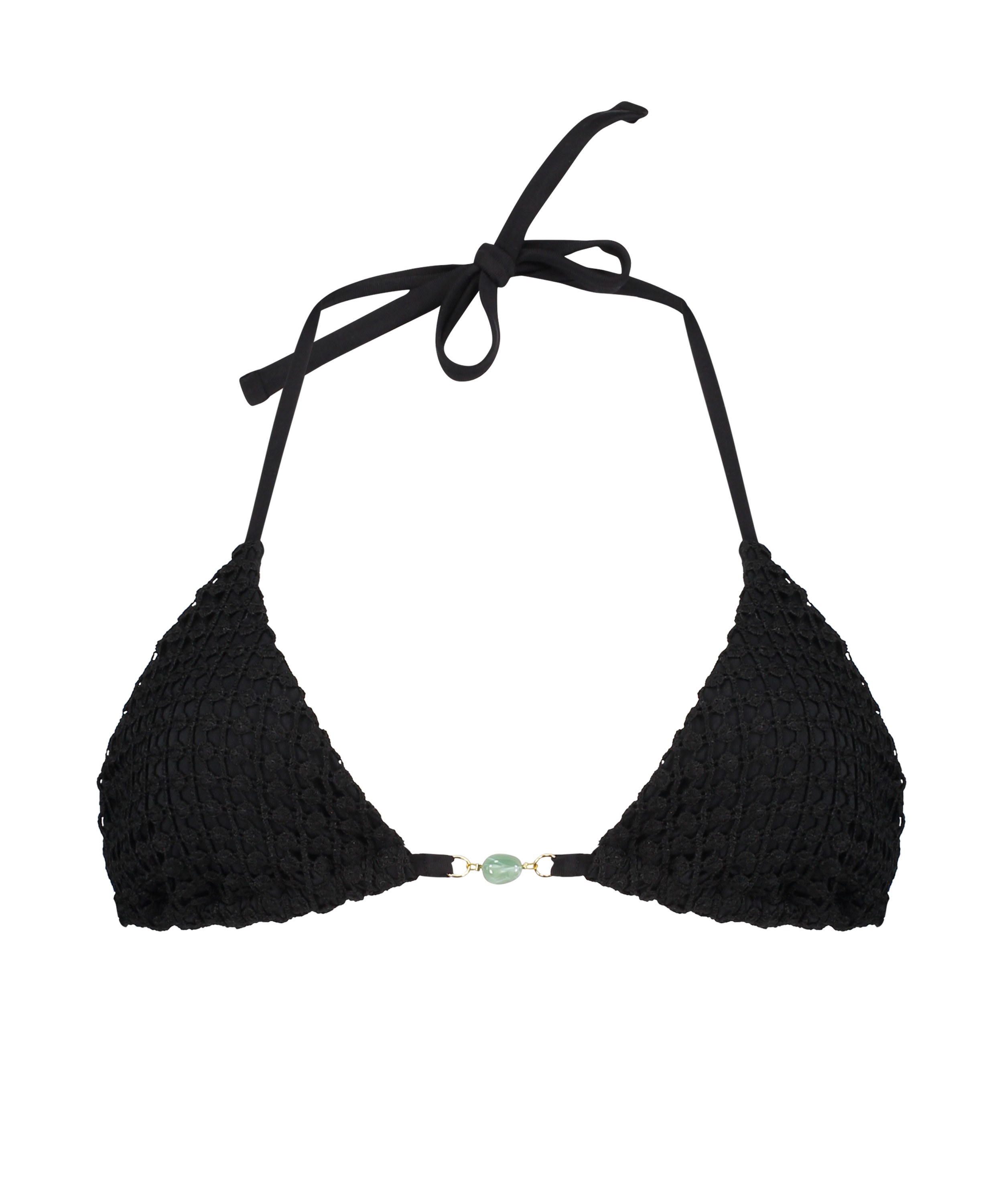 Top de bikini triangular Maui, Negro, main