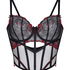 Bustier Peonie, Negro