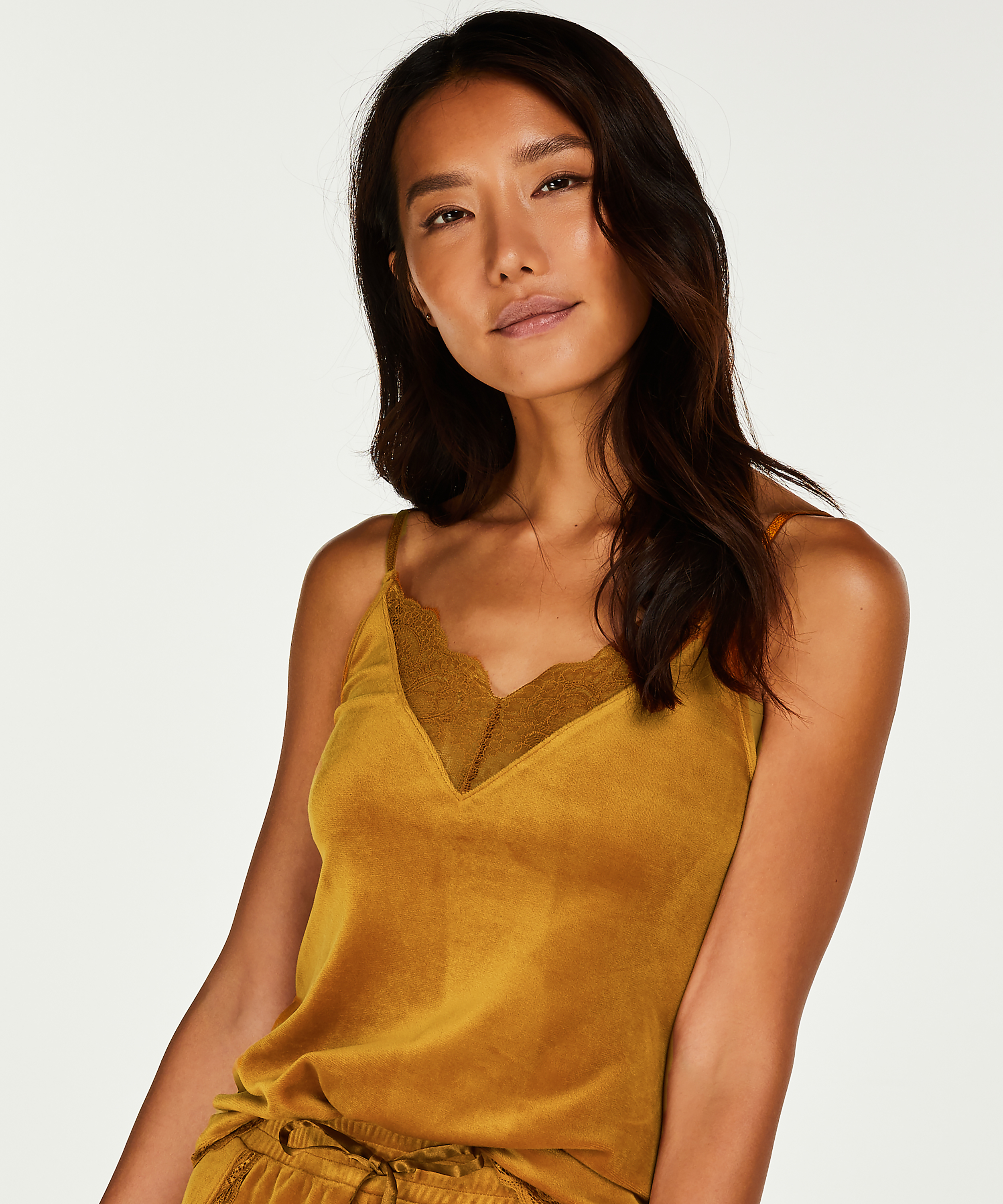 Top Velours Lace, Amarillo, main