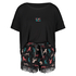 Conjunto de pijama corto, Negro