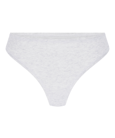 Tanga de algodón suave, Gris