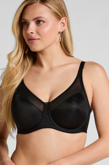 hunkemoller sujetador de aros reductor no preformado nina negro