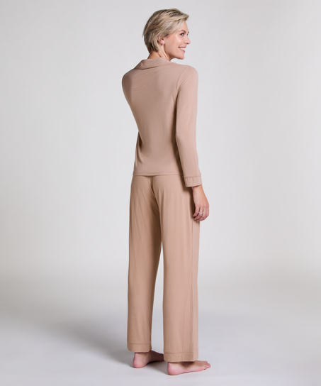 Pantalón Rib Essential, Beige