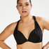 Top de bikini con aros preformado Sunset Dreams Copa E +, Negro