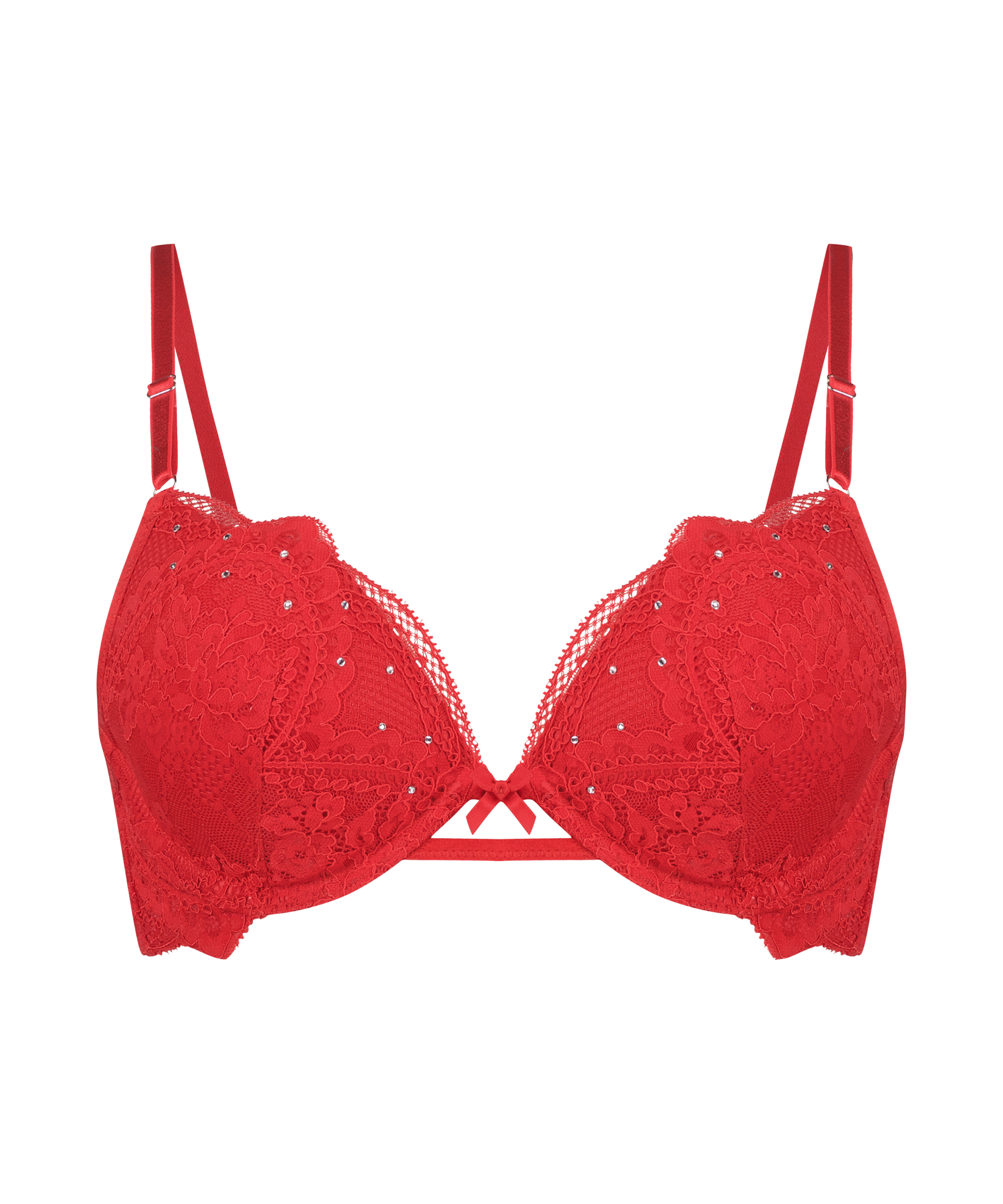 Sujetador con aros push-up Oceana, Rojo, main