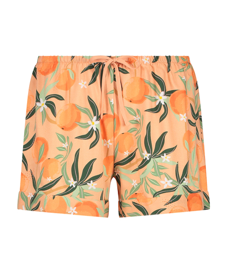Pantalón corto de pijama, Naranja
