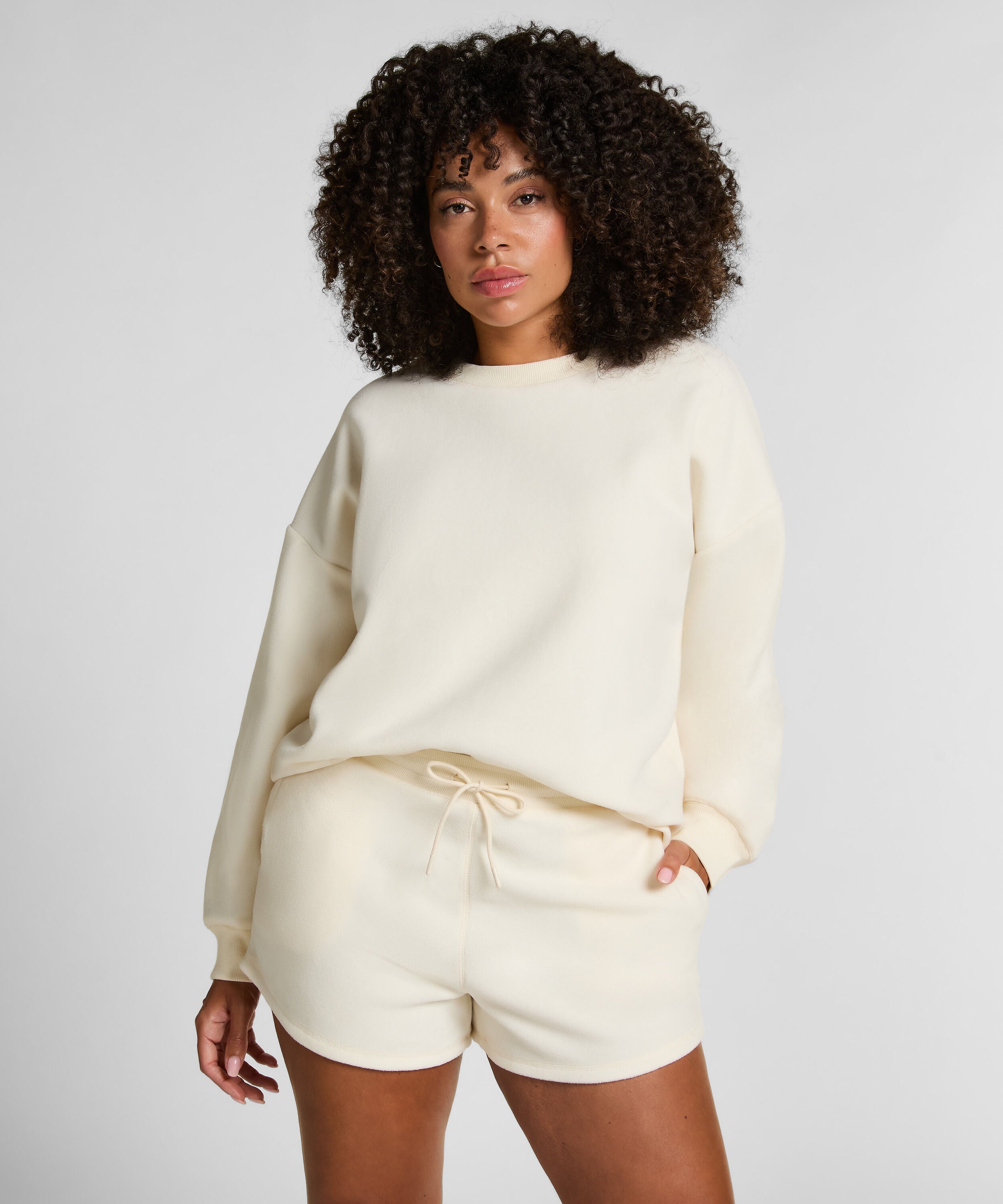 Short deportivo polar, Blanco